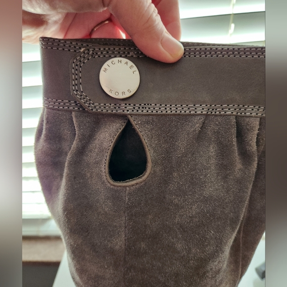 Michael Kors Grey Leather Boots - Picture 2 of 8